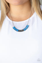 Load image into Gallery viewer, Coup de MANE Blue Necklace Paparazzi Accessories