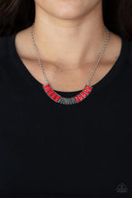 Load image into Gallery viewer, Coup De Mane Red Necklace Paparazzi Accessories