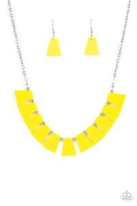 short necklace,yellow,Vivaciously Versatile Yellow Necklace
