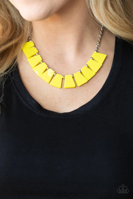 Vivaciously Versatile Yellow Necklace Paparazzi Accessories