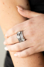 Load image into Gallery viewer, Pack It On White Rhinestone Ring