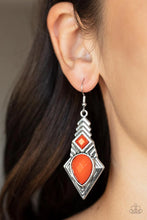 Load image into Gallery viewer, Stylish Sonoran Orange Earrings Paparazzi Accessories