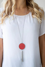 Load image into Gallery viewer, Wondrously Woven Red Necklace Paparazzi Accessories