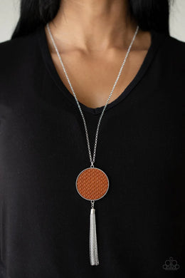 Wondrously Woven Brown Necklace Paparazzi Accessories