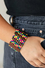 Load image into Gallery viewer, Tropical Nirvana Multi Wood Stretchy Bracelet Paparazzi Accessories