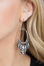 Load image into Gallery viewer, Artisan Aria Black Gunmetal Earrings Paparazzi Accessories
