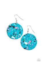 Load image into Gallery viewer, Tenaciously Terrazo Blue Earring Paparazzi Accessories