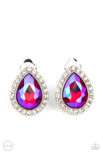 Load image into Gallery viewer, Cosmic Castles Pink Rhinestone Clip-On Earrings Paparazzi Accessories