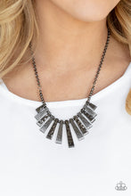 Load image into Gallery viewer, The Mane Course Black Gunmetal Necklace Paparazzi Accessories