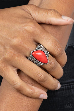 Soul Trek Red Stone Ring Paparazzi Accessories
