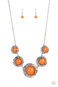 orange,short necklace,The Next NEST Thing Orange Necklace