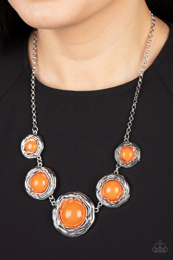 The Next NEST Thing Orange Necklace Paparazzi Accessories