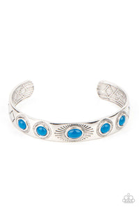 blue,cuff,Heavenly Horizon Blue Cuff Bracelet