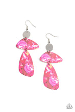 Load image into Gallery viewer, Swatch Me Now Pink Earrings Paparazzi Accessories