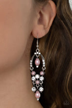 Load image into Gallery viewer, Back In The Spotlight Pink Pearl Earrings Paparazzi Accessories