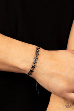 Load image into Gallery viewer, Slide On Over Black Gunmetal Lariat Bracelet Paparazzi Accessories