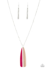 Load image into Gallery viewer, Grab A Paddle Pink Wooden Necklace Paparazzi Accessories