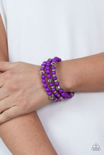 Load image into Gallery viewer, Vibrant Verve Purple Stretchy Bracelet Paparazzi Accessories