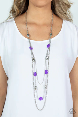 Barefoot and Beachbound Purple Necklace Paparazzi Accessories