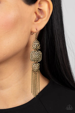 Eastern Essence Brass Earrings Paparazzi Accessories