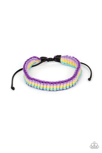 multi,pull-tie,purple,urban,Campfire Craft Multi Urban Pull-Tie Bracelet