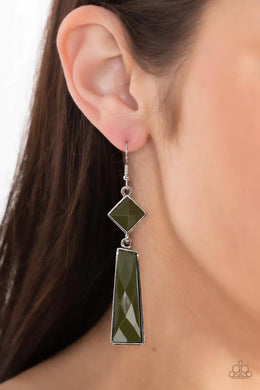 Hollywood Harmony Green Earring Paparazzi Accessories