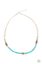 Load image into Gallery viewer, Groundbreaking Glamour Blue Urban Necklace Paparazzi Accessories
