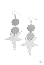 Load image into Gallery viewer, Star Bizarre Silver Star Earrings Paparazzi Accessories