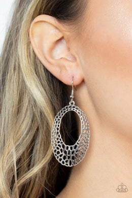 The Hole Nine Yards Silver Earrings Paparazzi Accessories