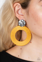 Load image into Gallery viewer, Strategically Sassy Yellow Post Earring Paparazzi Accessories