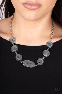 black,rhinestones,short necklace,Uniquely Unconventional Black Necklace