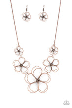 Load image into Gallery viewer, The Show Must Grow On Copper Floral Necklace Paparazzi Acessories