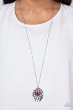 Load image into Gallery viewer, Titanic Trinket Purple Cat&#39;s Eye Necklace Paparazzi Accessories