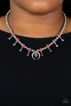 Load image into Gallery viewer, Luck Of The West Red Stone Necklace Paparazzi Accessories
