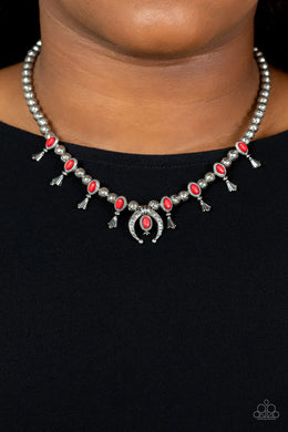 Luck Of The West Red Stone Necklace Paparazzi Accessories