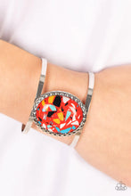 Load image into Gallery viewer, Tantalizingly Terrazzo Red Cuff Bracelet Vivacious Bombshell Bling, LLC, Jenny and James Davison