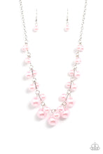 Load image into Gallery viewer, Tearoom Gossip Pink Pearl Necklace Paparazzi Accessories