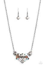 Load image into Gallery viewer, Lavishly Loaded Black Rhinestone Necklace Paparazzi Accessories