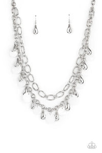 short necklace,white,Beachfront Fabulous White Necklace