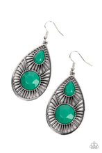 Load image into Gallery viewer, Prima Donna Diva Green Earrings Vivacious Bombshell Bling, LLC, Jenny and James Davison