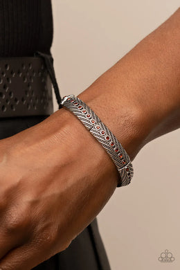 Risk Taking Twinkle Brown Rhinestone Stretchy Bracelet Paparazzi Accessories
