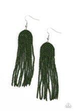 Load image into Gallery viewer, Right As Rainbow Green Seed Bead Earrings Paparazzi Accessories