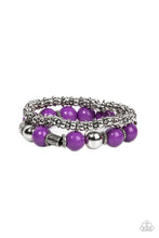 Load image into Gallery viewer, Walk This SWAY Purple Stretchy Bracelet Paparazzi Accessories