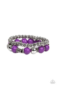 purple,stretchy,Walk This SWAY Purple Stretchy Bracelet