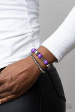 Load image into Gallery viewer, Walk This SWAY Purple Stretchy Bracelet Paparazzi Accessories