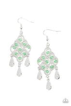 Load image into Gallery viewer, Sentimental Shimmer Green Earring Paparazzi Accessories