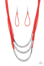 Load image into Gallery viewer, Mechanical Mania Red Necklace Paparazzi Accessories