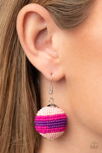 Load image into Gallery viewer, Zest Fest Pink Seed Bead Earrings Paparazzi Accessories