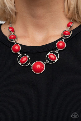 Eye of the BEAD-holder Red Necklace Paparazzi Accessories