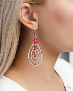 fishhook,pink,Sweat and TIERS - Pink Earrings